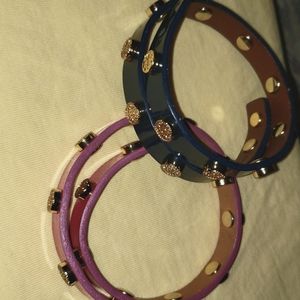 Authentic Tory Burch spiral bracelets